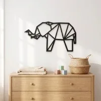 Multiplex decoratie - Origami olifant