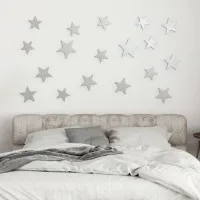 3D Star Decor Set for a Child's Room | Bedroom - Birch Plywood