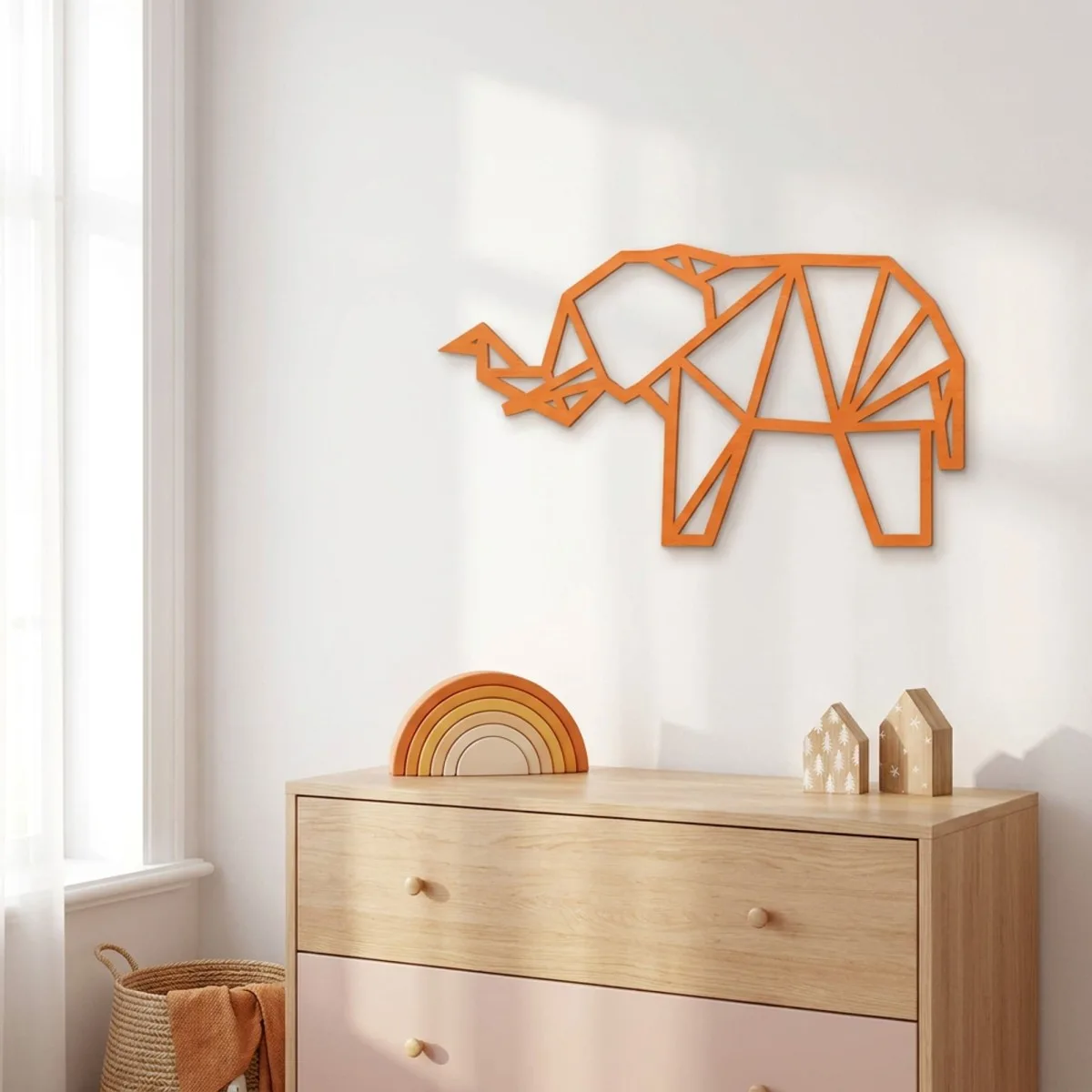 Multiplex decoratie - Origami olifant