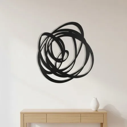 Abstract Line Tangle Wall Art