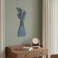 Multiplex houten decoratie: Boeket in een vaas