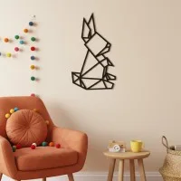 Origami Rabbit – Birch Plywood Wall Decor