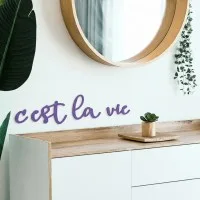 Birch Plywood Quote “C'est la vie”