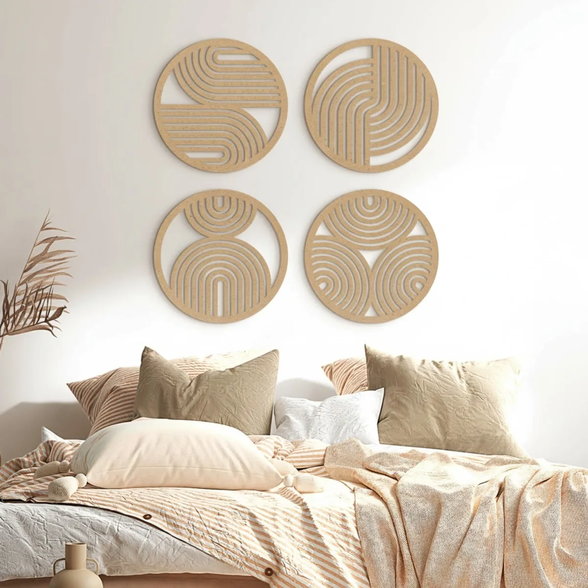 Boho Rainbows Plywood Wood Decoration