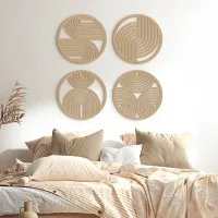 Boho Rainbows Plywood Wood Decoration