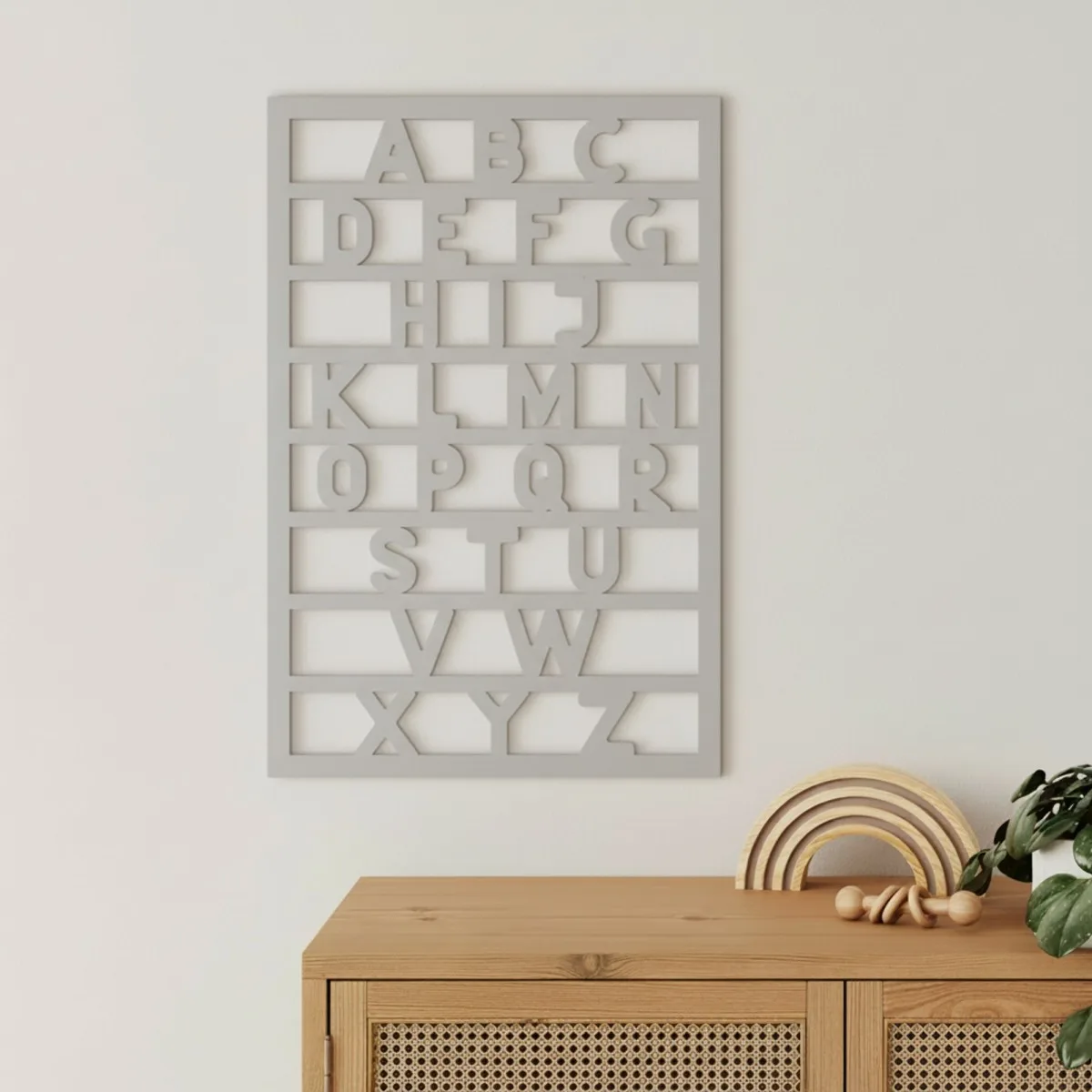 Birch Plywood Alphabet ABC – Nursery Wall Decor