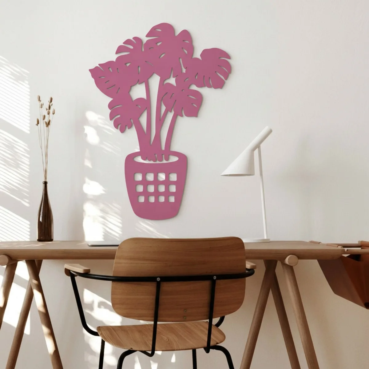 Monstera Leaf Wall Decor – Laser-Cut Birch Plywood Plant