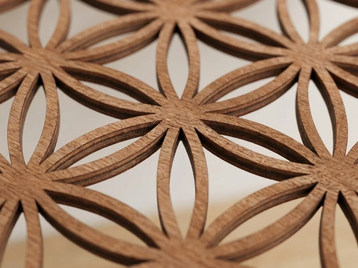 Flower of Life Wooden Wall Panel