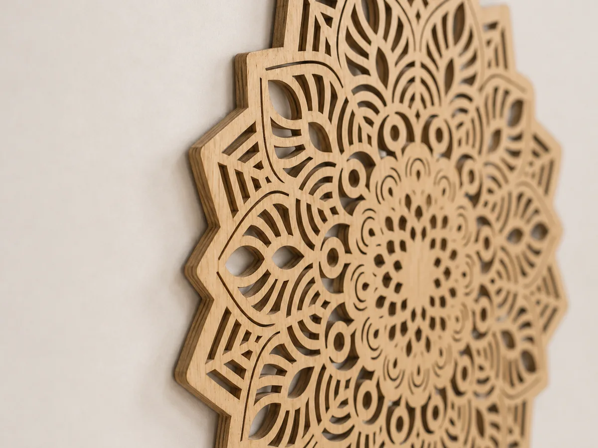 Plywood Mandala Wall Panel