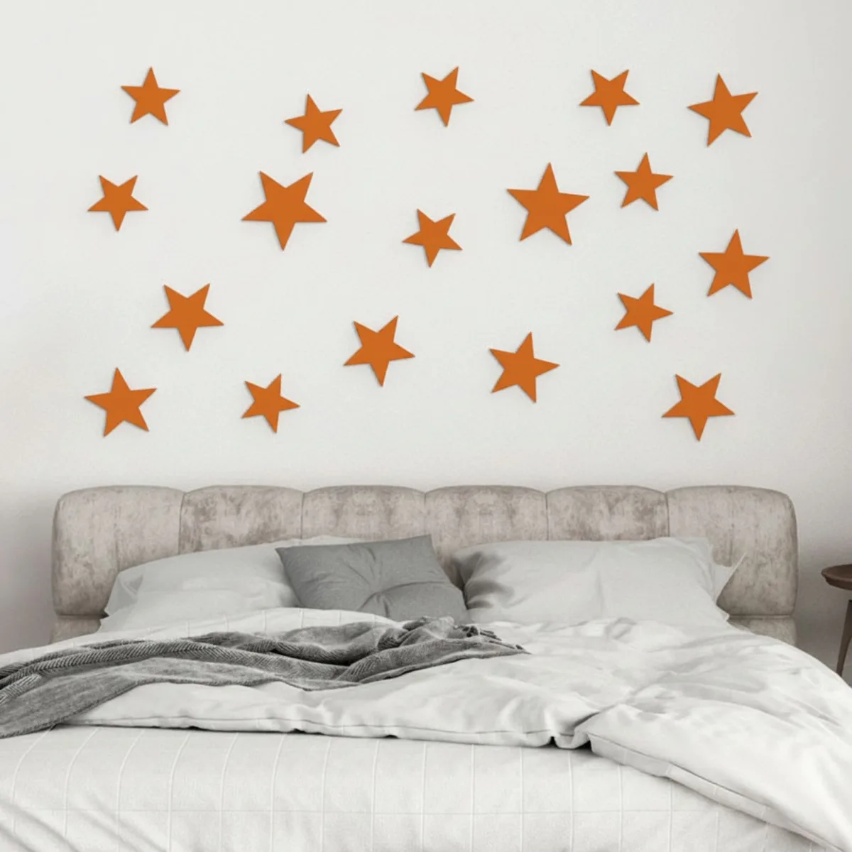 3D Star Decor Set for a Child's Room | Bedroom - Birch Plywood