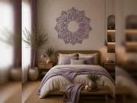Lotus Plywood Wall Mandala