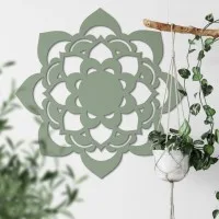 Mandala Lotus – Décoration murale en contreplaqué de bouleau