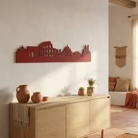Sperrholz-Wanddekoration – Skyline von Rom