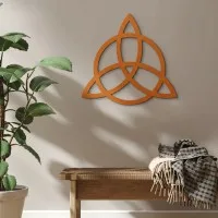 Plywood Wall Decor – Triquetra with Circle
