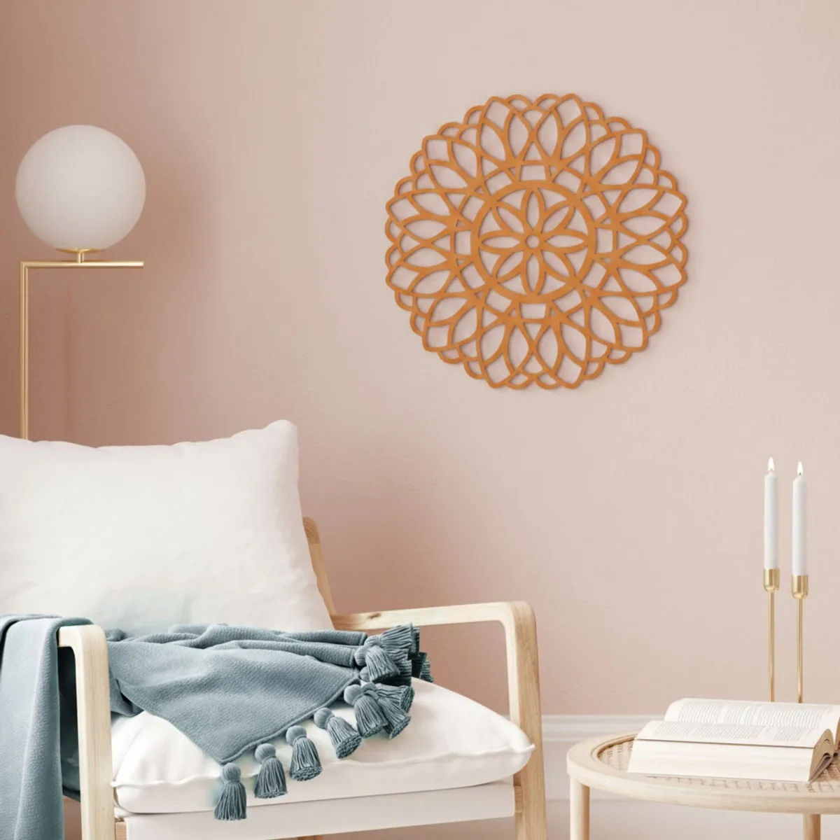 Birch Plywood Wall Decor – Flower of Life Mandala