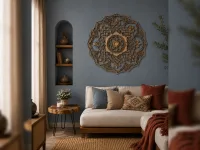 Plywood Mandala Wall Panel