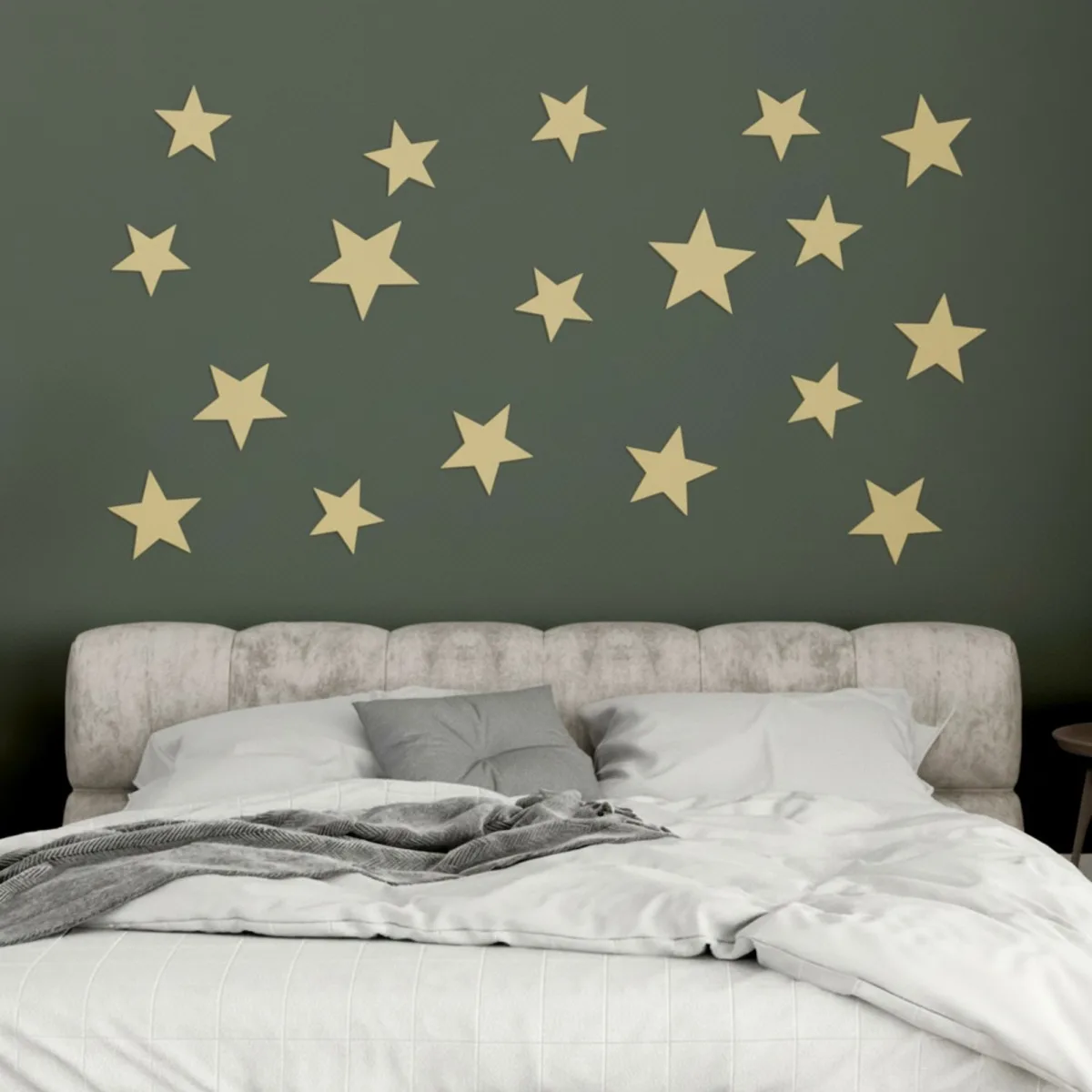 3D Décoration murale Set d'étoiles – Contreplaqué de bouleau pour chambre d'enfant | chambre