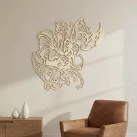 Viking Warrior with Axe Wall Decor