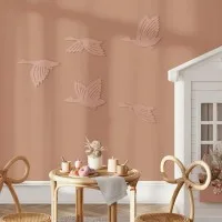 Décoration murale en contreplaqué de bouleau – Oies volantes, set de 5 pièces 88x60 cm