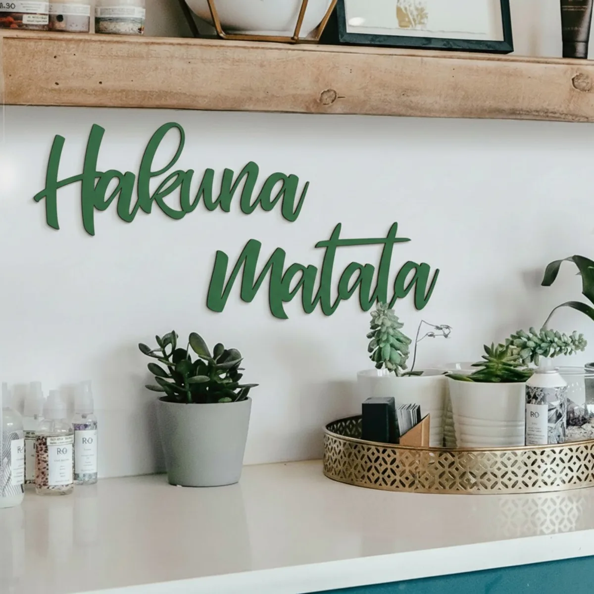 Wandletters „Hakuna Matata“ – berken multiplex (2-delig)