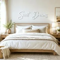 Wandbuchstaben aus Holz – Birken-Sperrholz – „Sweet Dreams“