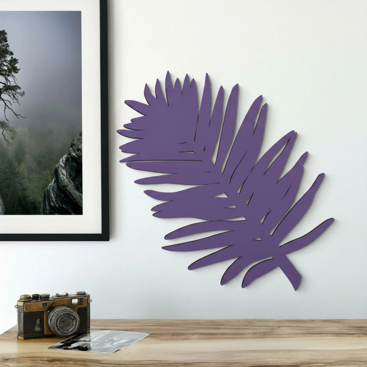 Birch Plywood Wall Decor - Palm Leaf