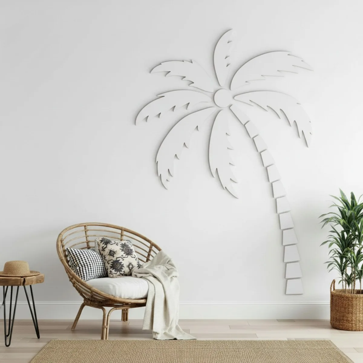 XXL Tropical Palm Tree Birch Plywood Wall Decoration