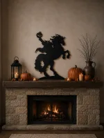 Wooden Headless Horseman Silhouette