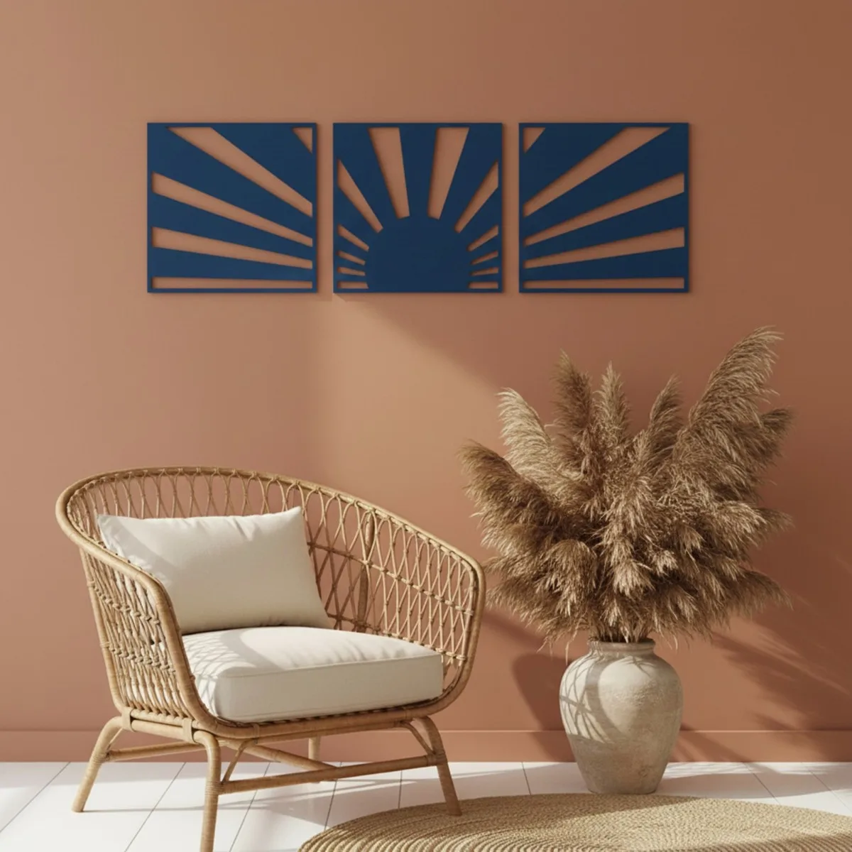 Birch Plywood Wood Decor: Boho Sunset (3-Piece Set)
