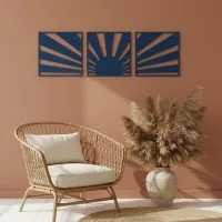 Birch Plywood Wood Decor: Boho Sunset (3-Piece Set)
