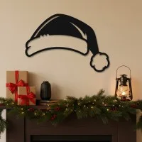 Bonnet de Noël – déco murale – contreplaqué de bouleau