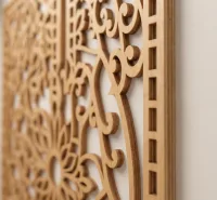 Triptych of Carved Wooden Decorative Panels