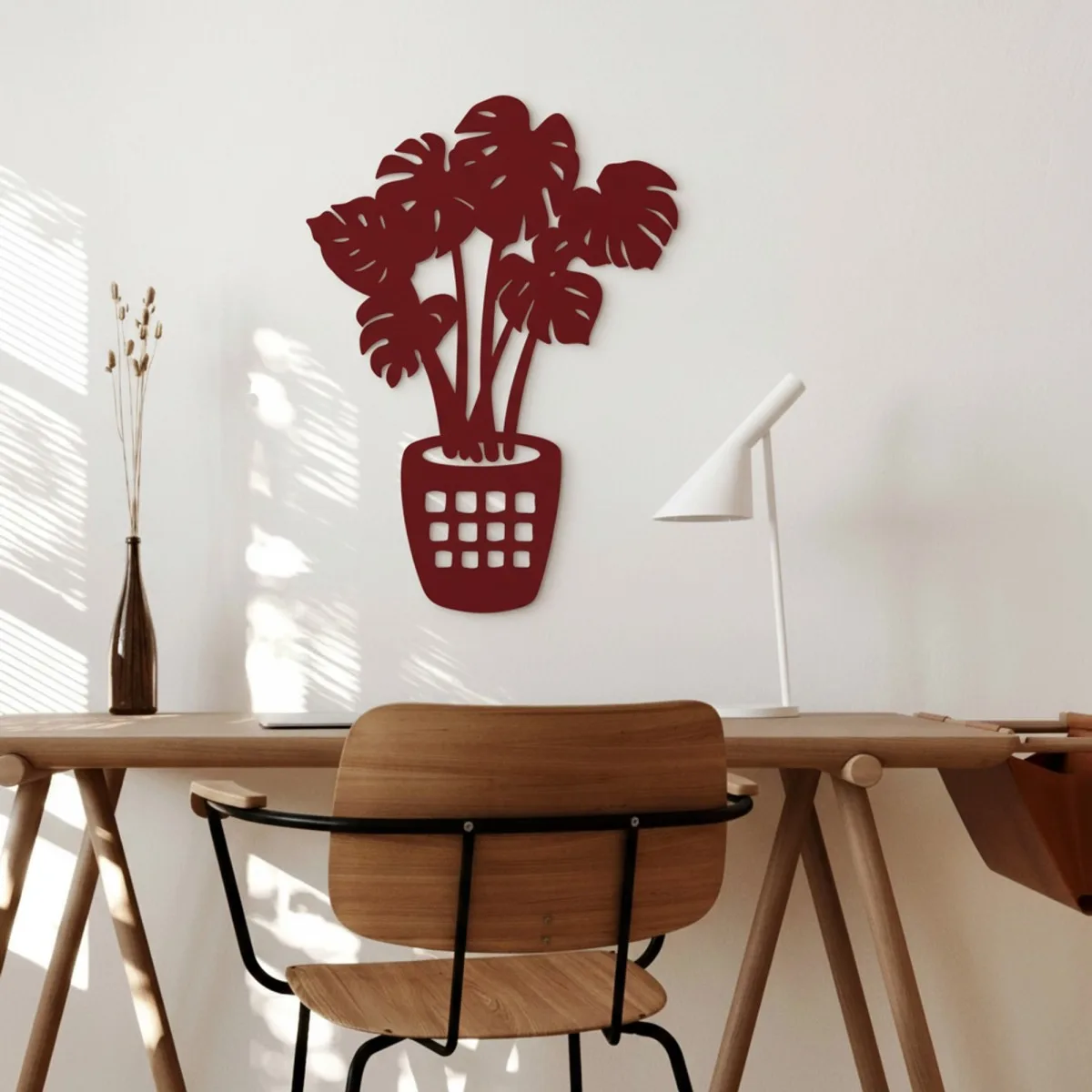 Monstera Leaf Wall Decor – Laser-Cut Birch Plywood Plant