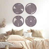 Boho Rainbows Plywood Wood Decoration