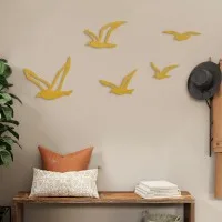 Seagull Flock Wall Decor – 5 Pieces – Birch Plywood