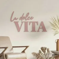 Wanddecoratie „La dolce Vita” – berken multiplex