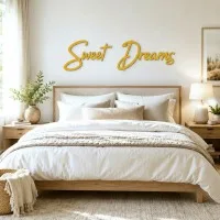 Wandbuchstaben aus Holz – Birken-Sperrholz – „Sweet Dreams“