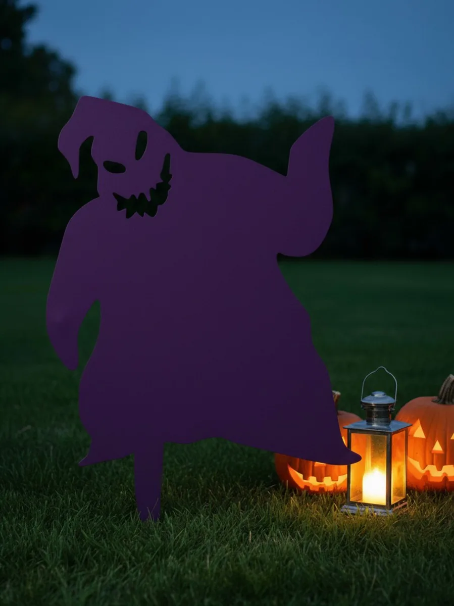 Halloween Geist Monster Gartenset – Gruseliger Grinsgeist 60 cm