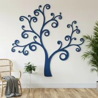 Déco murale en contreplaqué – Arbre courbé (20 parties)