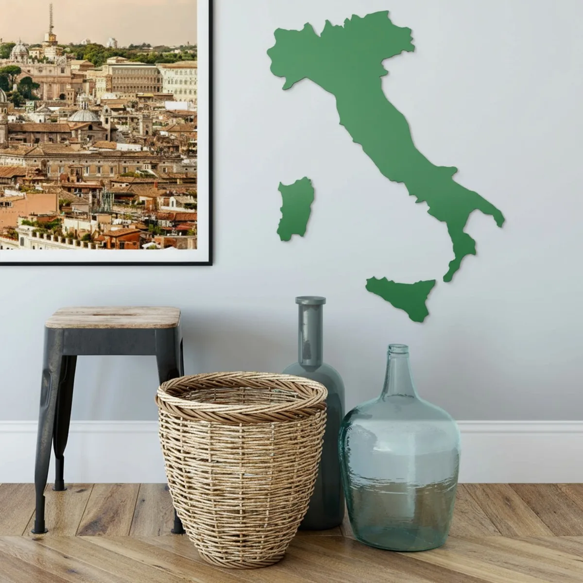 Plywood Wooden Ornament Italy – Country Map