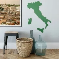 Plywood Wooden Ornament Italy – Country Map