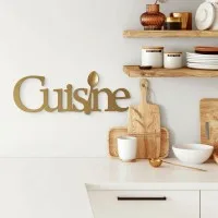 Cuisine Kitchen Sign – Birch Plywood Wall Decor