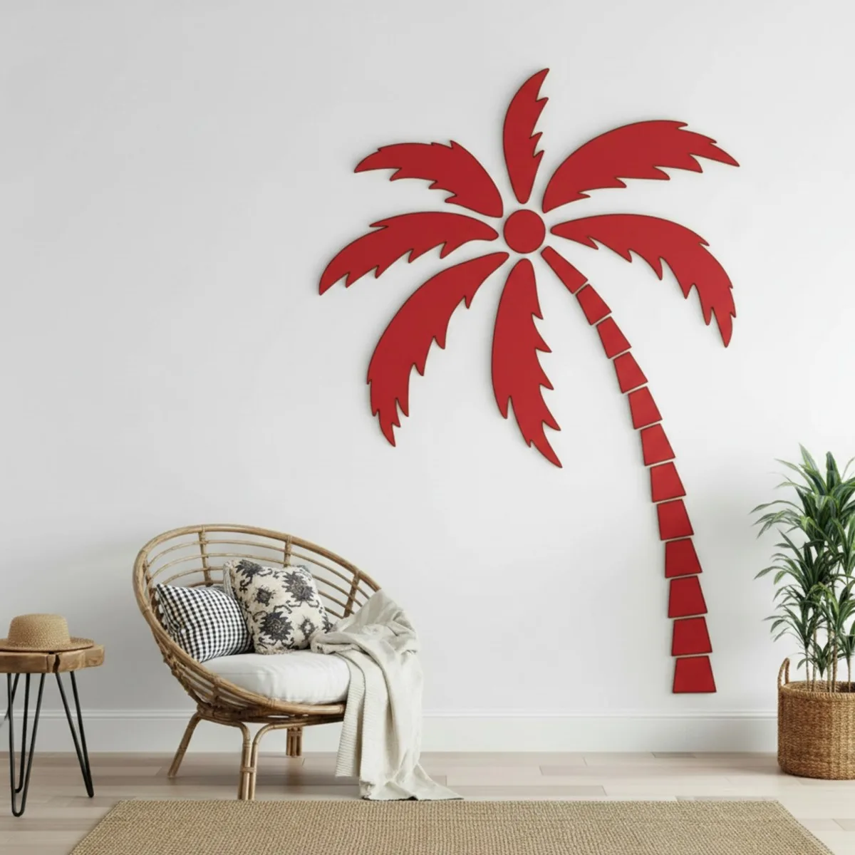 XXL Tropical Palm Tree Birch Plywood Wall Decoration