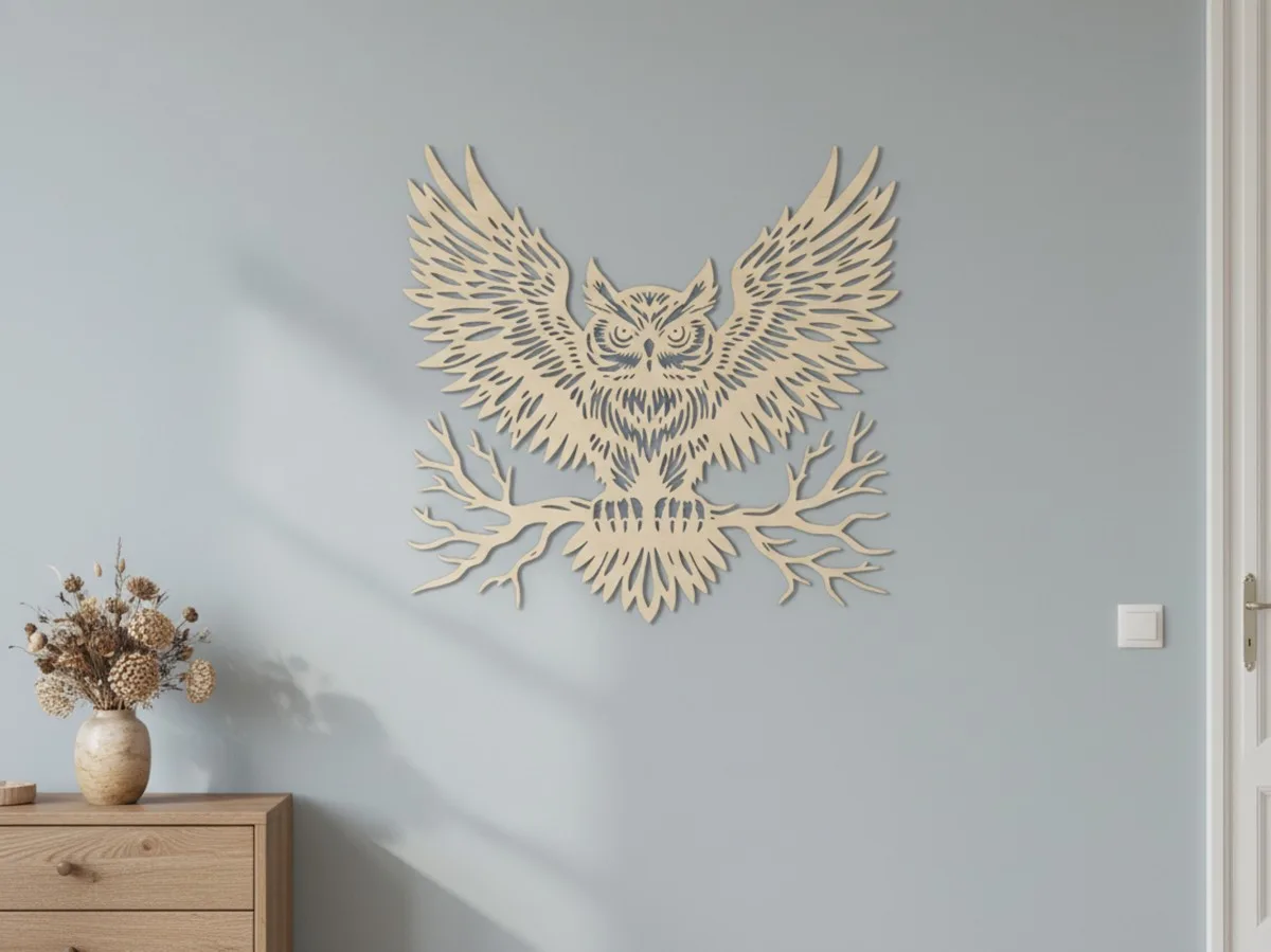 Majestueuze uil — wanddecoratie