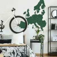 Wooden Map of Europe Wall Decor – Birch Plywood
