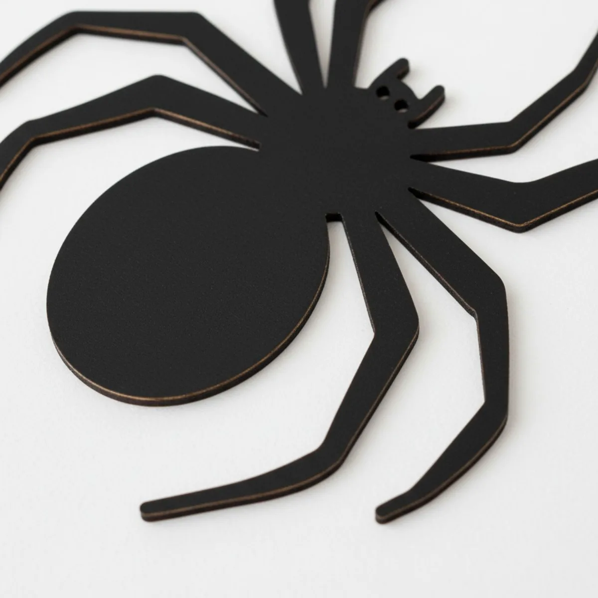 Black Spider Wall Decor – Halloween Silhouette – Birch Plywood