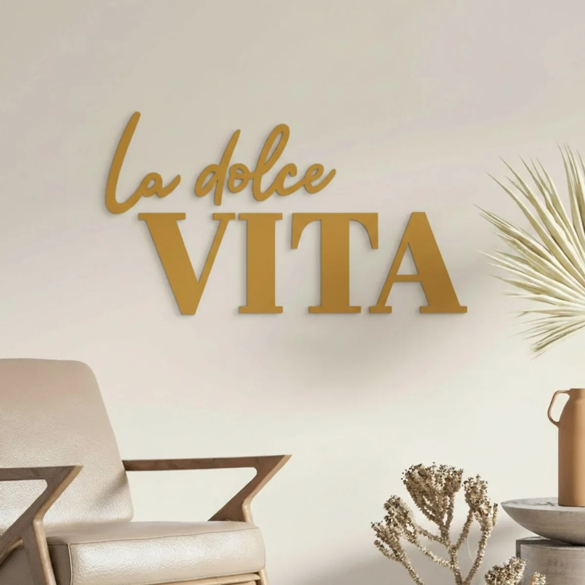 Wanddecoratie „La dolce Vita” – berken multiplex