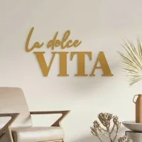 Wanddecoratie „La dolce Vita” – berken multiplex