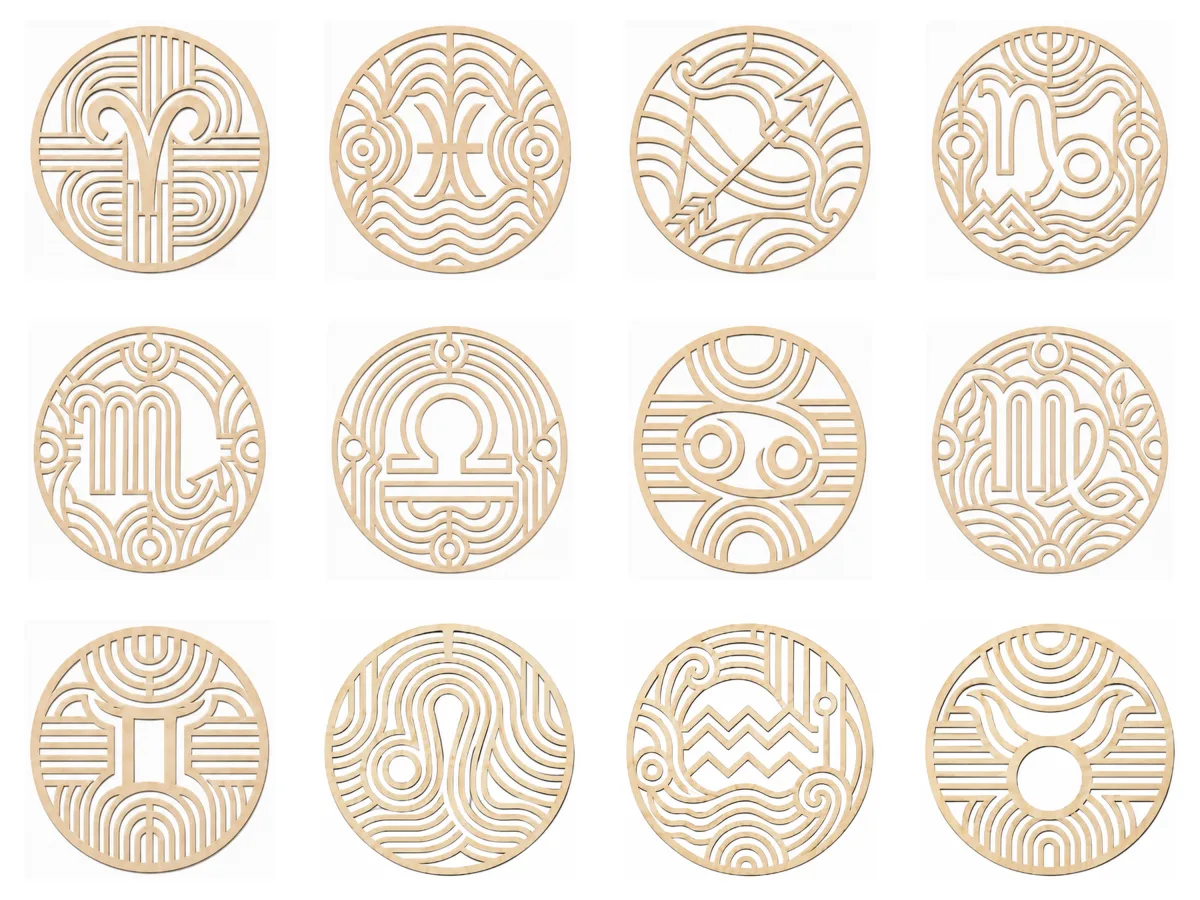 Wooden Wall Art Zodiac Sign Scorpio