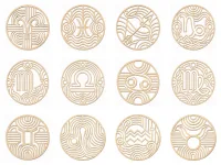 Wooden Wall Art Zodiac Sign Scorpio